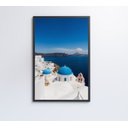 Ver imagem 4 de Quadro Ilha de Santorini - 40x60 - Tecido Canvas