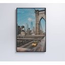 Ver imagem 2 de Quadro Ponte Brooklyn Bridge - 60x90 - Vidro Impresso