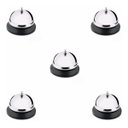 Ver imagem 1 de Kit 5 Campainha de Mesa Mão Sino Sineta P/ Recepção Restaurante Comércio