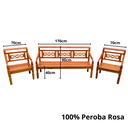Ver imagem 7 de Kit Jogo de Banco Com Mesa de Centro em Madeira de Demolição Modelo X Sudeste Rústico