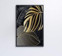 Ver imagem 4 de Quadro Folhas Douradas 3 - 80x120 - Tecido Canvas
