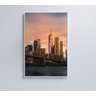 QUADRO NOVA YORK PÔR DO SOL - 80x120 - Vidro Impresso - 7