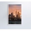 Ver imagem 3 de Quadro Nova York Pôr do Sol - 80x120 - Vidro Impresso