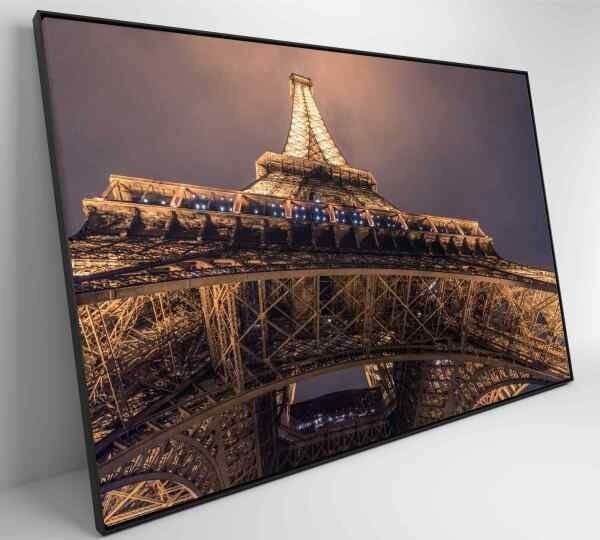 QUADRO TORRE EIFFEL ILUMINADA - 120x80 - Vidro Impresso - 2