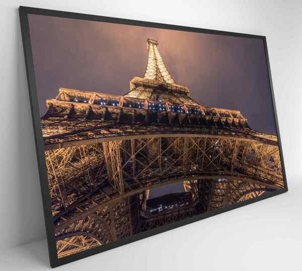 QUADRO TORRE EIFFEL ILUMINADA - 120x80 - Vidro Impresso - 8