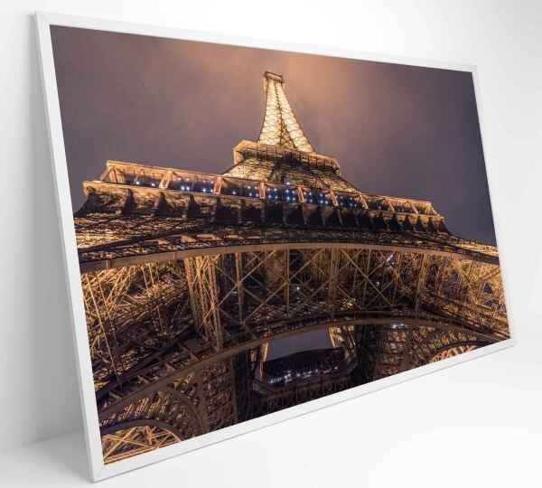 QUADRO TORRE EIFFEL ILUMINADA - 120x80 - Vidro Impresso - 4