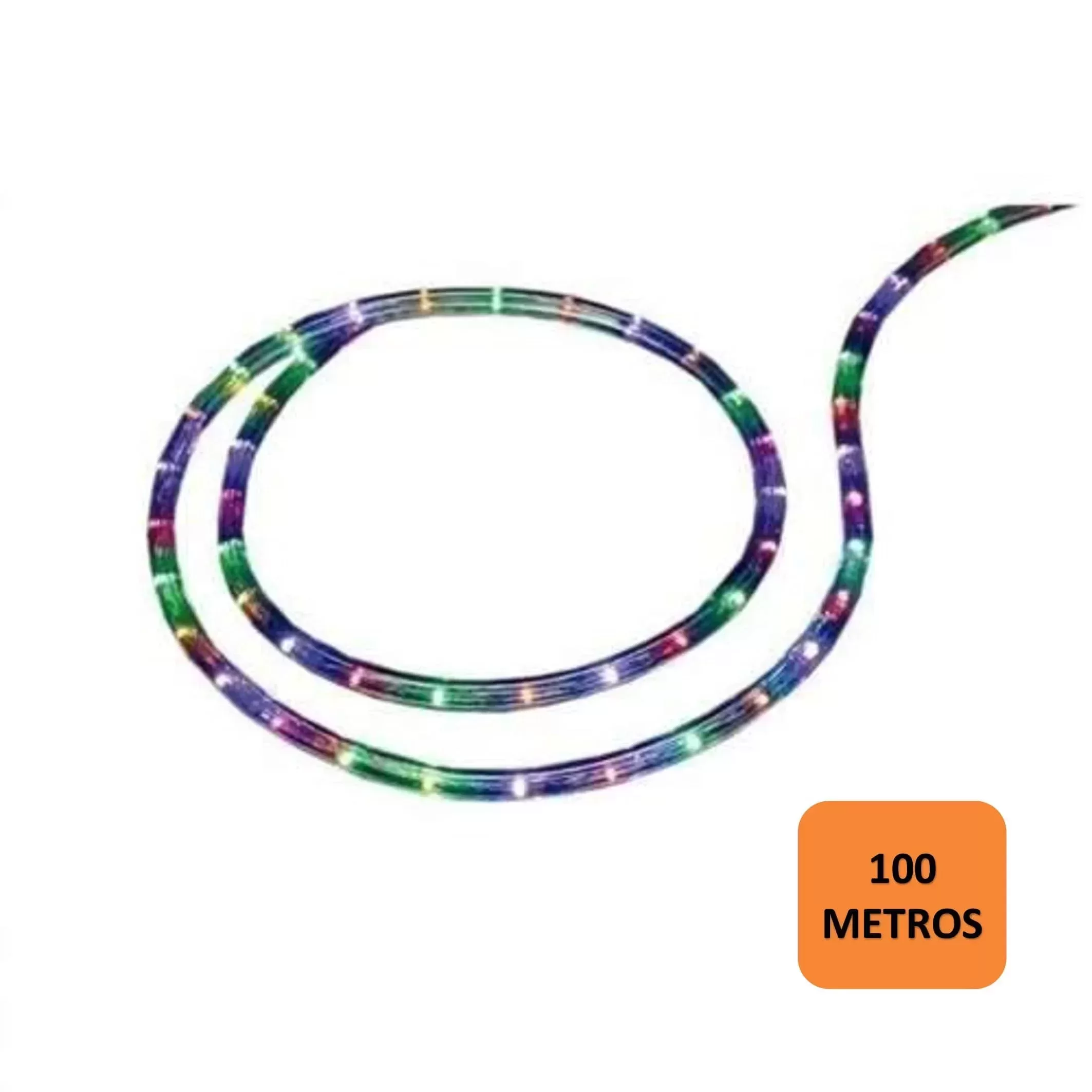 Mangueira de LED 13mm 2 Fios caixa com 100 Metros Taschibra 127V Colorido - 1
