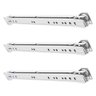 3 Par Corrediça Metálica Comum 50cm + Parafusos 20kg Gaveta - 2