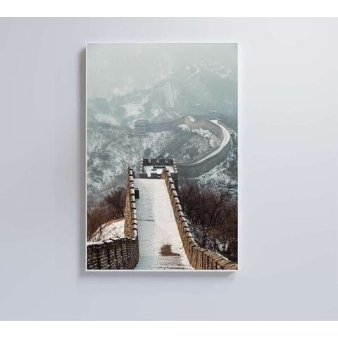 Quadro Muralha da China - 60x90 - Tecido Canvas