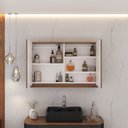 Ver imagem 4 de Conjunto para Banheiro Alice 1 Metro Suspenso com Cuba Stella - Fabribam