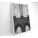 Ver imagem 4 de Quadro Ponte do Brooklyn Preto e Branco - 80x120 - Vidro Impresso