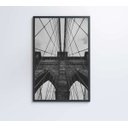 Ver imagem 5 de Quadro Ponte do Brooklyn Preto e Branco - 80x120 - Vidro Impresso