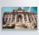 Ver imagem 1 de Quadro Fonte de Trevi - 90x60 - Tecido Canvas