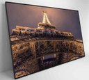 Ver imagem 2 de Quadro Torre Eiffel Iluminada - 90x60 - Tecido Canvas