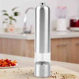 Moedor Pimenta ou Sal Gourmet Eletrico a Pilha Aço Inox - 3