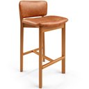 Ver imagem 3 de Kit 05 Banquetas Alta para Cozinha Sala de Jantar Bar Dara L02 Couríssimo Camel - Lyam Decor