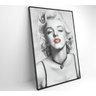 Quadro Marilyn Monroe Batom - 40x60 - Adesivo Fotográfico - 5