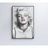 Quadro Marilyn Monroe Batom - 40x60 - Adesivo Fotográfico - 6