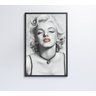 Quadro Marilyn Monroe Batom - 40x60 - Adesivo Fotográfico - 8