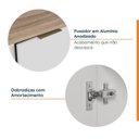 Ver imagem 6 de Balcão Planejado 1 Porta 30cm com Tampo com Rodapé Ipanema CabeCasa MadeiraOriginals Branco
