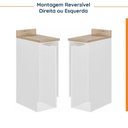 Ver imagem 5 de Balcão 1 Porta 30cm com Tampo com Rodapé Ipanema CabeCasa MadeiraOriginals Branco