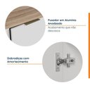 Ver imagem 6 de Balcão 1 Porta 30cm com Tampo com Rodapé Ipanema CabeCasa MadeiraOriginals Branco