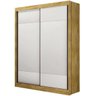 Guarda-Roupa Solteiro Falco Gold - - Freijó Dourado / Branco - 2