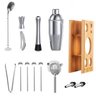 Kit bartender inox para preparo de drinks 14 peças Asia - 2