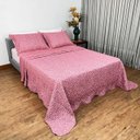 Ver imagem 1 de Cobreleito Casal King Duplaface 03 Pçs Animale 2,60 x 2,80 - Rosa