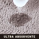 Ver imagem 3 de Tapete para Banheiro Bolinha Microfibra Absorvente Colors Cinza Claro