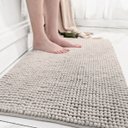 Ver imagem 1 de Tapete para Banheiro Bolinha Microfibra Absorvente Colors Cinza Claro