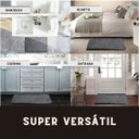 Ver imagem 4 de Tapete para Banheiro Bolinha Microfibra Absorvente Colors Cinza Claro