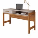Ver imagem 3 de Escrivaninha para Escritório Minimalista 135cm com Gaveta e Nicho Liz
