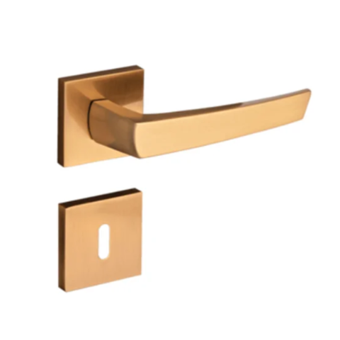 Fechadura Pado Seattle Rq2 115 - 55 Interna Roseta Quadrada Red Gold Escovado
