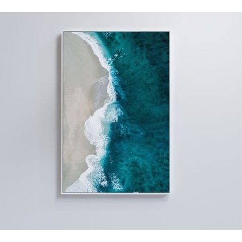 Quadro Mar Azul - 40x60 - Vidro Impresso