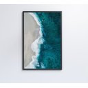 Ver imagem 3 de Quadro Mar Azul - 40x60 - Vidro Impresso