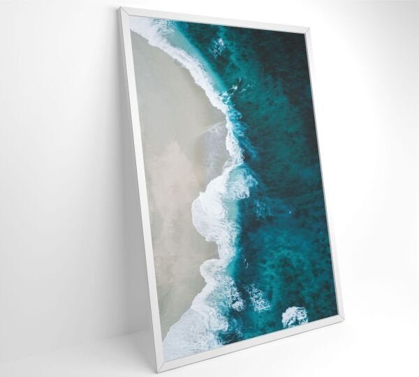 QUADRO MAR AZUL - 60x90 - Vidro Impresso - 6