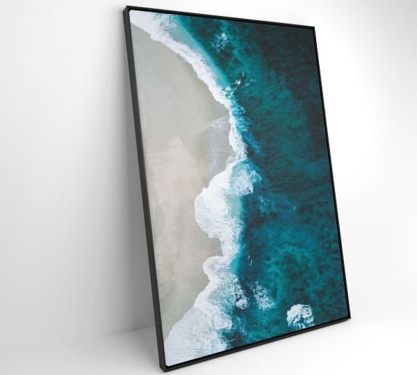 QUADRO MAR AZUL - 60x90 - Vidro Impresso - 8