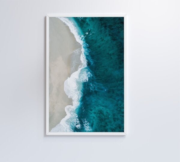 QUADRO MAR AZUL - 60x90 - Vidro Impresso - 5