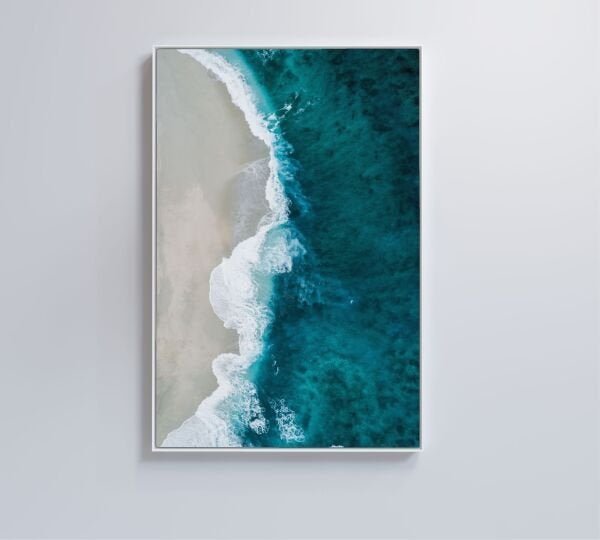 QUADRO MAR AZUL - 60x90 - Vidro Impresso