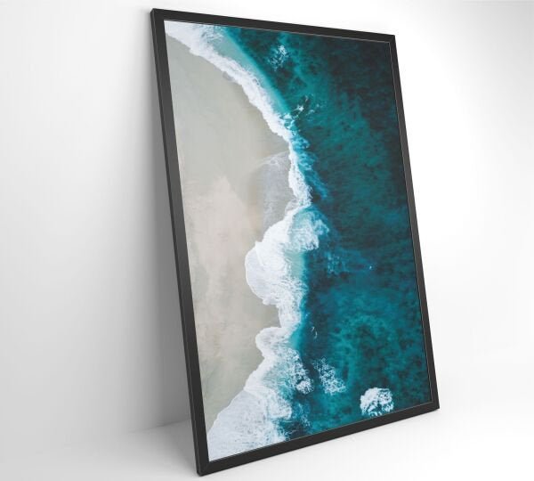 QUADRO MAR AZUL - 60x90 - Vidro Impresso - 4