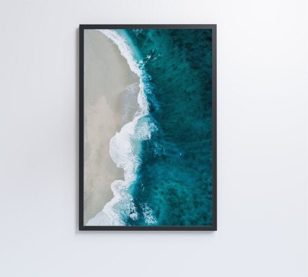 QUADRO MAR AZUL - 60x90 - Vidro Impresso - 3