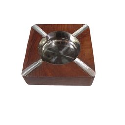 Cinzeiro de Madeira 12 X 12 Cm - 1