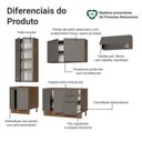 Ver imagem 4 de Armário de Cozinha Completa 270 cm Rustic/Cinza Vik Madesa 05