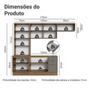 Ver imagem 3 de Armário de Cozinha Completa 270 cm Rustic/Cinza Vik Madesa 05