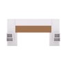 Cabeceira Extensível Solteiro Casal com 2 Mesas Lateral:branco Camarim - 5