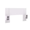 Cabeceira Extensível Solteiro Casal com 2 Mesas Lateral:branco Camarim - 3