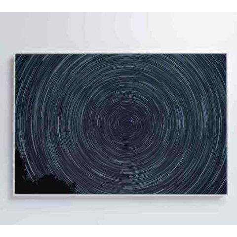 Quadro Abstrato Espiral Noturno - 120x80 - Adesivo Fotográfico