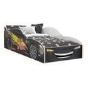 Ver imagem 1 de Cama Carro Infantil Montessoriana Mcqueen Quarto Criança Moderno Grade Proteção Carrinho Cor Preto