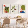 Conjunto com 3 lindos quadros pintados a mão estilo minimalista medindo 60x45cm cada quadro - 2